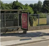 Marquesina publicitaria en la zona esportiva de Vic